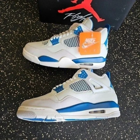 Air Jordan 4 Retro Military Industrial Blue FV5029-141 Men's - Picture 7 of 8